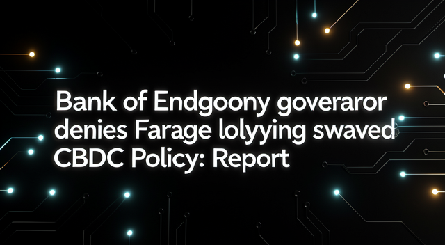 法蘭奇登門拜訪英格蘭銀行：CBDC 政策是獨立決策還是政治妥協？ 封面圖