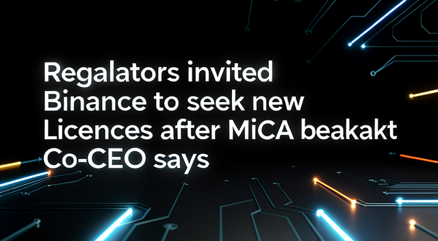 Binance 被歐盟 MiCA 卡了一刀？不，這反而是他們重新佈局的跳板