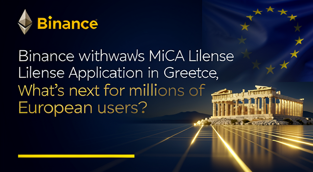 Binance 撤回希臘 MiCA 牌照申請，7 月 1 日大限將至——歐洲數百萬用戶何去何從？