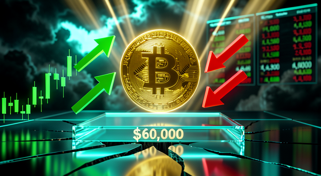 比特幣 $60,000 關鍵考驗:多頭能否守住?底部是否已確認?