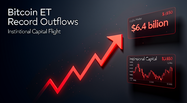 比特幣 ETF 單月淨流出創下紀錄 64 億美元|加密寒冬下的機構資金大撤退