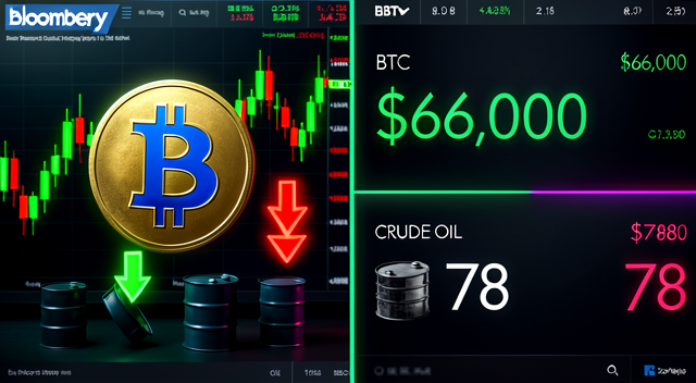 比特幣與股市背離再現:BTC 滑落至 6 萬 6 千美元,原油跌破 78 美元