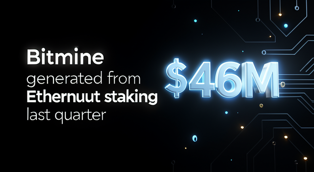 Bitmine 靠以太坊躺賺 4600 萬美金？挖礦公司怎麼突然變身「收租公」了？ 封面圖