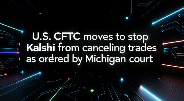 CFTC 看不下去了：密歇根州法院別再拿 Kalshi 當典型 封面圖