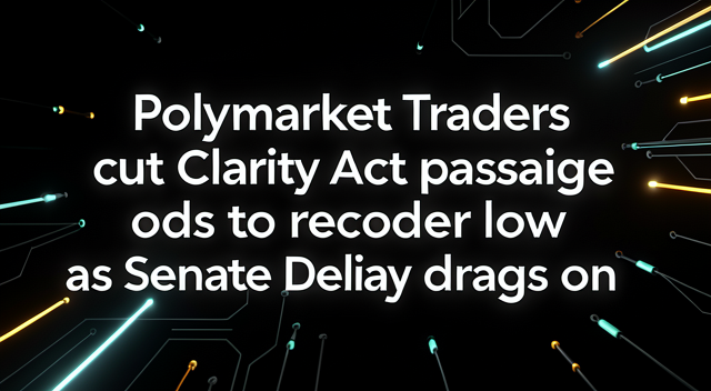 CLARITY Act 機率破底，加密圈的立法焦慮症又復發了 封面圖