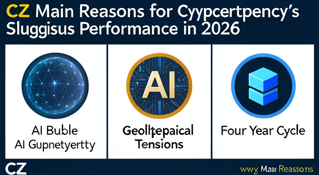 CZ 點名加密貨幣 2026 年低迷三大主因：AI 泡沫、地緣緊張與四年週期