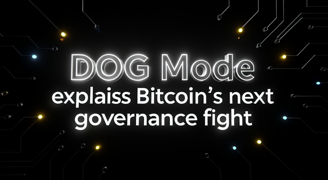 比特幣網路誰來管？DOG Mode 到底是什麼新玩法 封面圖