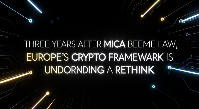 MiCA 立法三年後迎來大改:歐洲加密貨幣監管框架為何需要「2.0 升級」?