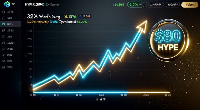 Hyperliquid 未平倉量單週飆升 32%:$80 HYPE 是否觸手可及?