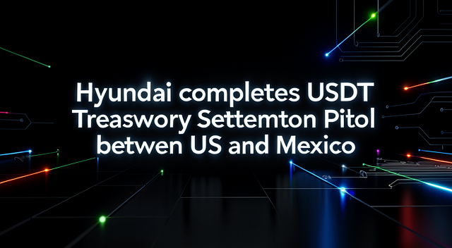 現代汽車拿 USDT 結帳了，跨國企業的錢包終於不只想躺在銀行裡
