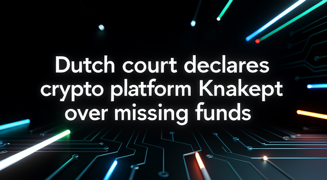 荷蘭法院裁定 Knaken 破產：加密中心化交易所的清算難題與信任赤字