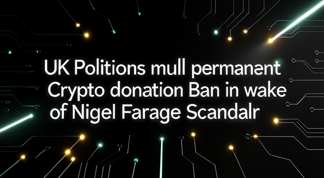 Farage 翻車後，英國考慮把加密捐贈「打入冷宮」：這是不是一種政治懶政？ 封面圖