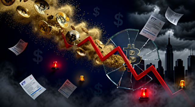 40 億美元蒸發！比特幣現貨 ETF 創史上單月最大撤資金紀錄
