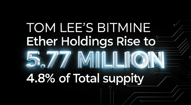 手握 4.8% 的 ETH，Tom Lee 這步棋到底是算盤打太精還是賭太大