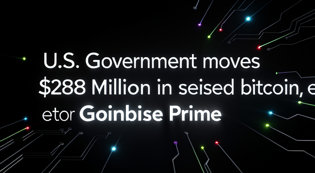 美國政府悄悄把兩億八千八百萬美元的比特幣和以太坊搬進 Coinbase Prime，這背後的棋局比你想的深 封面圖