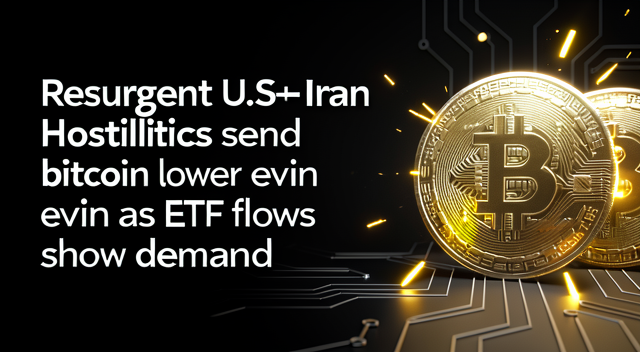 美伊角力升溫、比特幣承压走低，但 ETF 資金卻悄悄流入：我們該如何解讀這場反差？