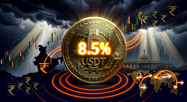 印度加密監管風暴：USDT 飆升 8.5% 溢價背後的全巨集經濟訊號